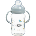 Поильник - непроливайка детский M&B с мягким носиком, от 9 мес., 270 мл., с ручками, серый - Фото 6