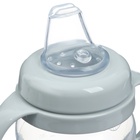 Поильник - непроливайка детский M&B с мягким носиком, от 9 мес., 270 мл., с ручками, серый - Фото 9