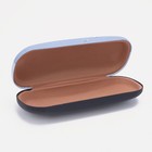 Футляр для очков, 16 х 3,8 х 6 см, цвет голубой - фото 804817937