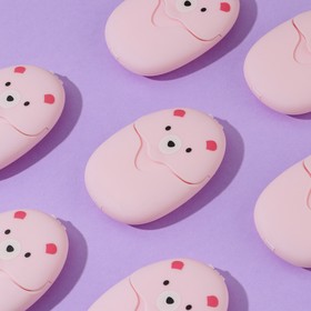 

Мыло листовое в контейнере "Мишка", розовый, 50 пластинок, 5,5 х 7,5 см