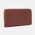 Кошелёк женский на молнии, цвет коричневый - фото 39059909