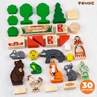 Конструктор деревянный «Первые сказки: Колобок, Курочка Ряба, Теремок», 30 деталей - Фото 3