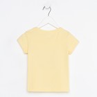 Футболка для девочки, цвет жёлтый, рост 116 - фото 33480560