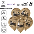 Воздушные шары латексные 12" «Лучший во всем», 5 шт., хром - Фото 1