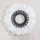 Швабра с отжимом и ведро с металлической центрифугой, запасная насадка, цвет МИКС - Фото 9