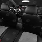 Авточехлы для Subaru Forester 5 с 2018-н.в., джип, перфорация, экокожа, цвет тёмно-серый, чёрный - Фото 7