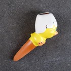 Ороситель "Цыпленок" для домашних растений и сада, жёлтый, Кунгурская керамика, 50мл, 6,5см - Фото 5