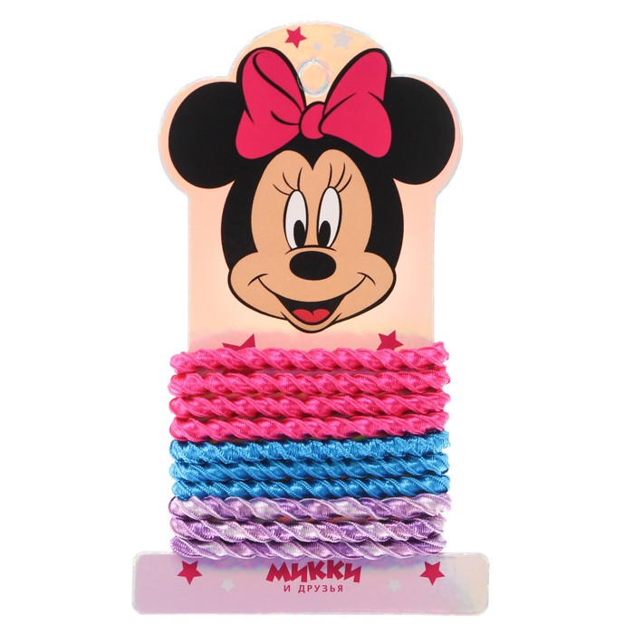 Набор блестящих резинок для волос 10 шт, Минни Маус