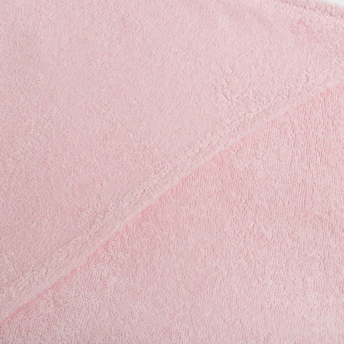 Полотенце уголок махровое Крошка Я 85х85 см, цвет персиково-розовый, 100% хлопок, 320 г/м - фото 1882403229