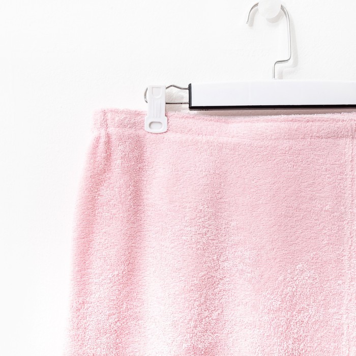 Полотенце банное Экономь и Я «Парео» 68х150 см, цвет светло-розовый, 100%хл с AIRO, 320 г/м2 - фото 1886826601