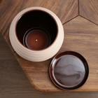 Горшок цветочный с поддоном 7 л, белый керамика, "Сфера" (М) 7818701