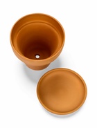 Горшок для цветов «Терра», 500 мл, d=12 см, h=11 см, керамика, с поддоном, цвет терракот 7818703