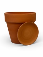 Горшок для цветов «Терра», 17 л, d=35 см, h=32 см, керамический, с поддоном, коричневый - Фото 3