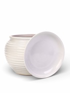 Горшок для цветов «Сатурн», 6.5 л, d=28 см, h=24 см, керамический, с поддоном, белый - Фото 3