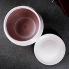 Горшок для цветов «Сатурн», 6.5 л, d=28 см, h=24 см, керамический, с поддоном, белый - Фото 8