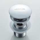 Донный клапан LEDEME L65-2, для раковины, с переливом, латунь, хром - Фото 5
