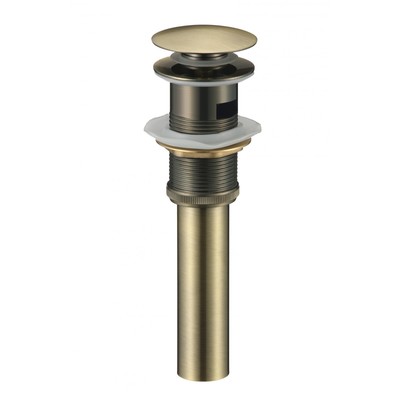 Донный клапан SAVOL S-XS001C, 1 1/4", для раковины, с переливом, латунь, бронза
