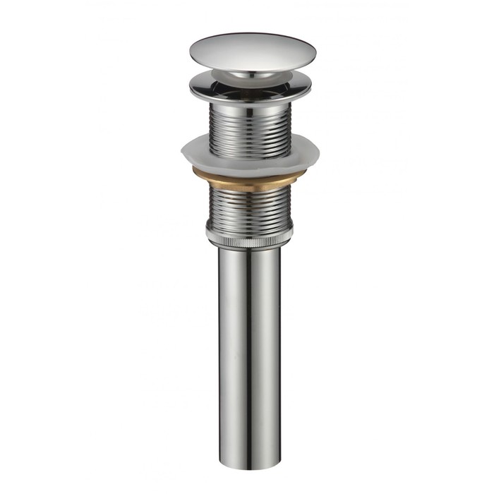 Донный клапан SAVOL S-XS002, 1 1/4", для раковины, без перелива, латунь, хром - Фото 1