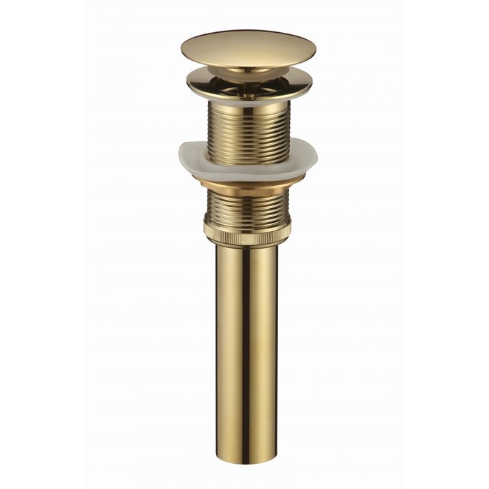 Донный клапан SAVOL S-XS002B, 1 1/4", для раковины, без перелива, латунь, золото - Фото 1