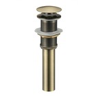 Донный клапан SAVOL S-XS002C, 1 1/4", для раковины, без перелива, латунь, бронза - фото 295588503