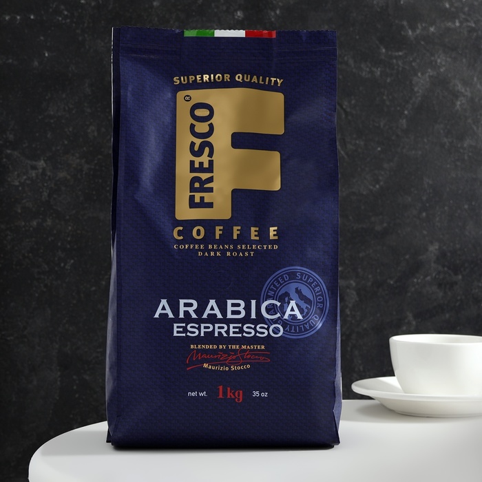 Кофе FRESCO Arabica Espresso 1000г, зерно - Фото 1