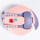 Детская посуда в наборе «Малышка Рози», Ø13см., вилка, ложка, тарелка на присоске - фото 24397900