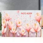Фотоальбом на 50 фото 15х20 см "Розовые ирисы" в коробке 25,5х4х18 см - фото 23790271