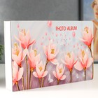 Фотоальбом на 50 фото 15х20 см "Розовые ирисы" в коробке 25,5х4х18 см - фото 23790272