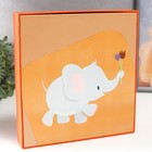 Фотоальбом на 100 фото 10х15 см "Слонёнок с тюльпанами" в коробке МИКС 23х4х22 см - Фото 2
