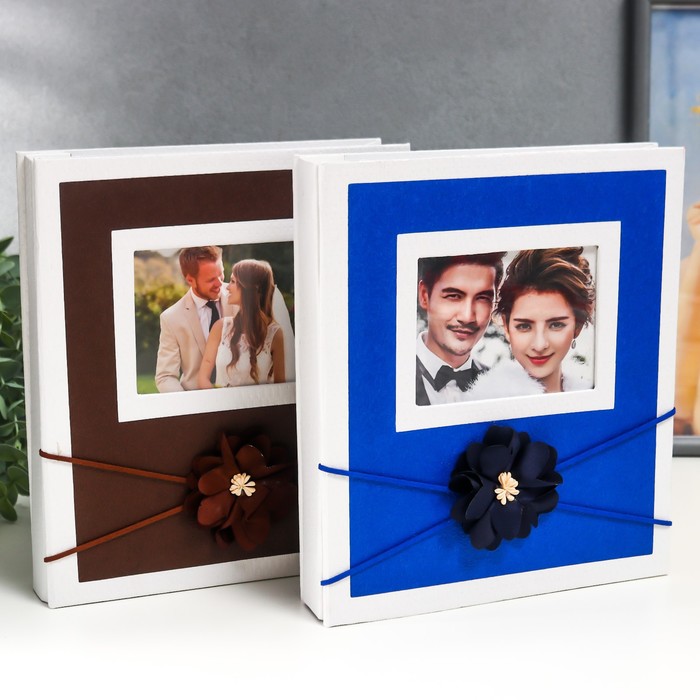 

Фотоальбом на 200 фото 10х15 см "Цветок. Рамка" МИКС 23,5х4,5х20 см