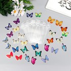 Наклейки для творчества "Бабочки в банке" набор 35 шт 13,3х9,2 см - фото 3215004