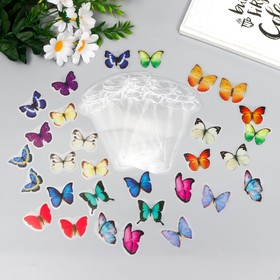 Наклейки для творчества "Бабочки в банке" набор 35 шт 13,3х9,2 см
