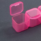 Органайзер для декора, 28 ячеек, 17.5×10.5×2.5 см, розовый - Фото 4