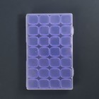 Органайзер для декора, 28 ячеек, 17.5×10.5×2.5 см, сиреневый - Фото 5