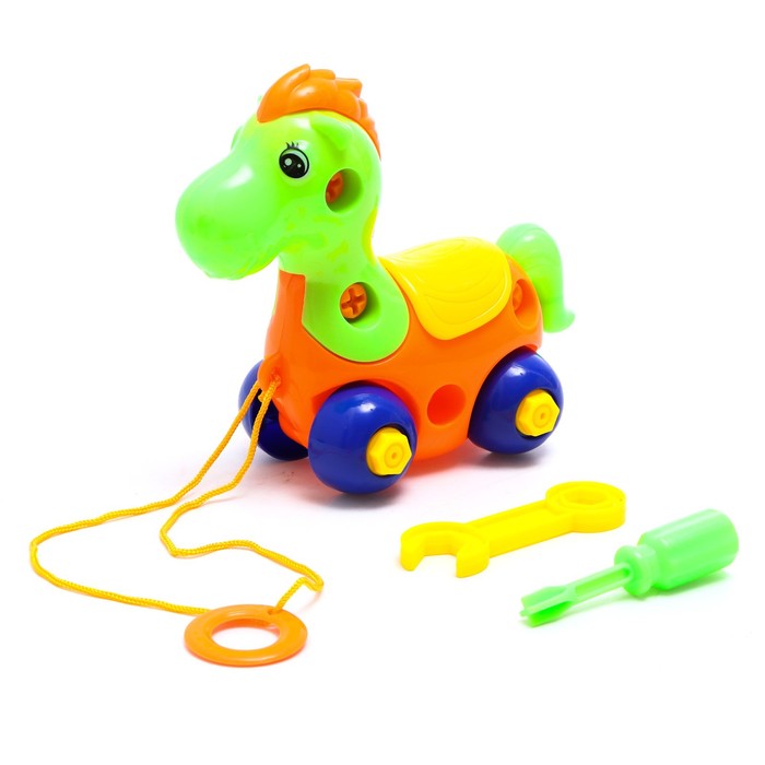 Конструктор винтовой «Лошадка», 20 деталей - Фото 1