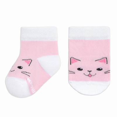 Носки детские Крошка Я «Кошечка», набор 2 пары, 10-12 см