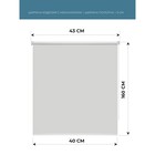 Рулонная штора Decorest «Апилера» «Снежный» «Мини», 40x160 см, цвет серый - Фото 2