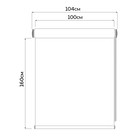 Рулонная штора Decofest «Плайн» Decofest «Морозный» Decofest «Мини», 100x160 см, цвет серый   786619 - Фото 7