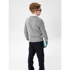 Кардиган для мальчика School, рост 140 см, цвет серый - Фото 5