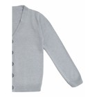 Кардиган для мальчика School, рост 140 см, цвет серый - Фото 9