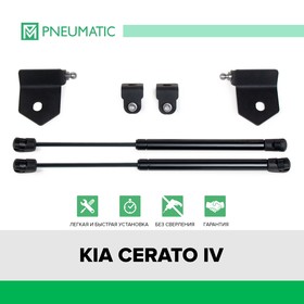 Газовые упоры капота Pneumatic, Kia Cerato IV 2018-н.в., 2 шт., KU-KI-CE04-00