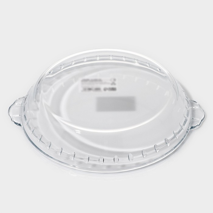 Форма для запекания и выпечки из жаропрочного стекла круглая Доляна «Фуэго», 700 мл, 22,7×20×3,6 см, с ручками - фото 1919289081