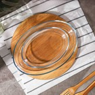 Набор форм для запекания и выпечки из жаропрочного стекла Доляна «Фуэго», 1,5/3 л, 2 шт - фото 4351065