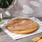 Формы для запекания и выпечки Доляна «Фуэго», 1,5/2,1/3 л, набор 3 шт, жаропрочное стекло - Фото 2