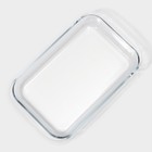 Набор форм для запекания и выпечки Доляна «Фуэго», 2.1/3 л, 2 шт., жаропрочное стекло, прозрачный - Фото 3