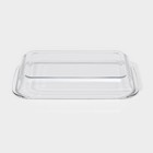 Набор форм для запекания и выпечки Доляна «Фуэго», 2.1/3 л, 2 шт., жаропрочное стекло, прозрачный - Фото 5