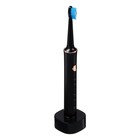 Электрическая зубная щётка Luazon LP-002, вибрационная, 31000 дв/мин, 4 насадки, АКБ, черная - Фото 2