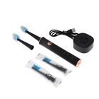 Электрическая зубная щётка Luazon LP-002, вибрационная, 31000 дв/мин, 4 насадки, АКБ, черная - Фото 5