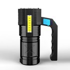 Фонарь ручной аккумуляторный, 3500 мАч, 10 Вт, XPE + COB, 350 Лм, USB, 15×6 см - Фото 2