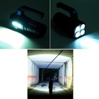 Фонарь ручной аккумуляторный, 3500 мАч, 10 Вт, XPE + COB, 350 Лм, USB, 15×6 см - Фото 5